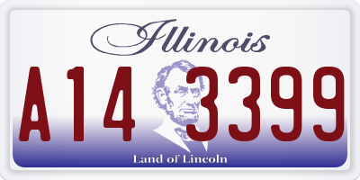 IL license plate A143399