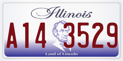 IL license plate A143529