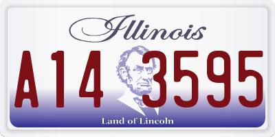 IL license plate A143595