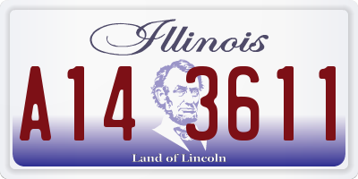 IL license plate A143611
