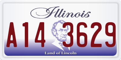 IL license plate A143629
