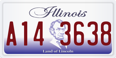 IL license plate A143638