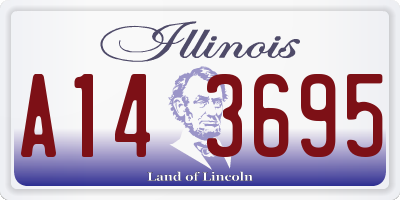 IL license plate A143695