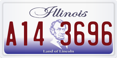 IL license plate A143696