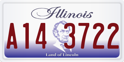 IL license plate A143722