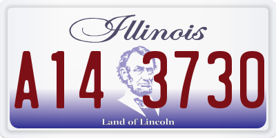IL license plate A143730