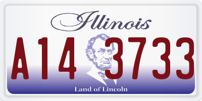 IL license plate A143733