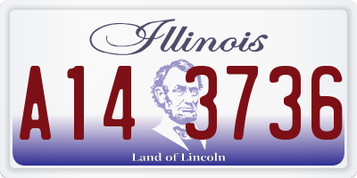 IL license plate A143736