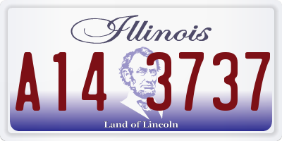 IL license plate A143737
