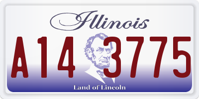IL license plate A143775