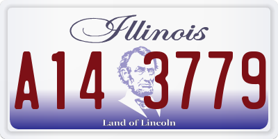 IL license plate A143779