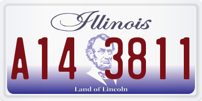IL license plate A143811