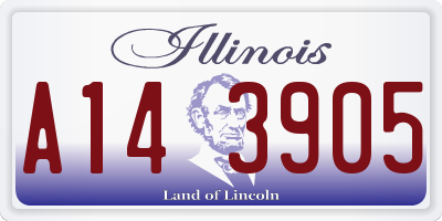 IL license plate A143905