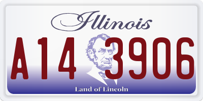 IL license plate A143906