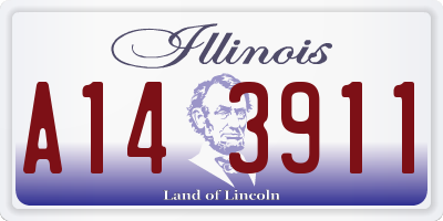 IL license plate A143911