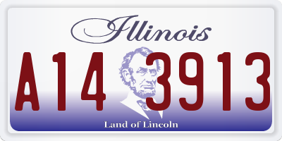 IL license plate A143913