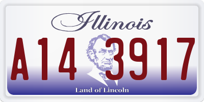 IL license plate A143917