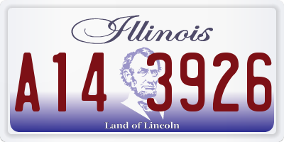IL license plate A143926