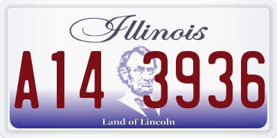 IL license plate A143936