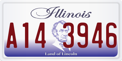 IL license plate A143946