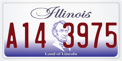 IL license plate A143975