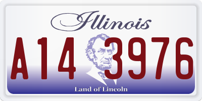 IL license plate A143976