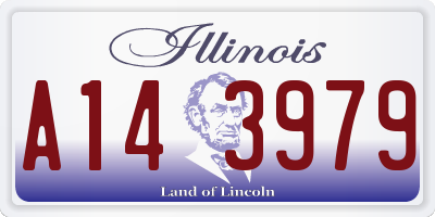 IL license plate A143979