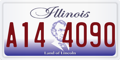 IL license plate A144090