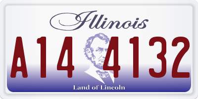 IL license plate A144132