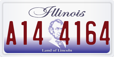 IL license plate A144164
