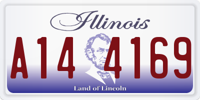 IL license plate A144169