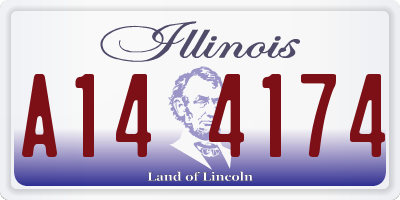 IL license plate A144174