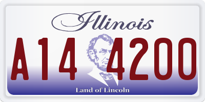 IL license plate A144200