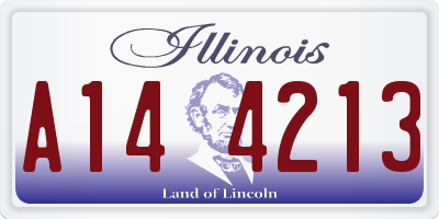 IL license plate A144213