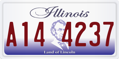 IL license plate A144237