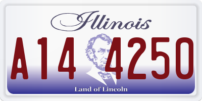 IL license plate A144250