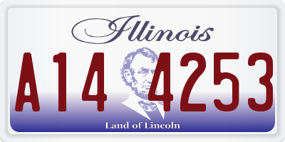 IL license plate A144253