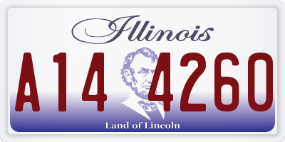 IL license plate A144260