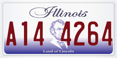 IL license plate A144264
