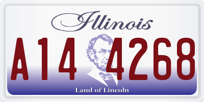 IL license plate A144268
