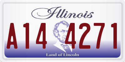 IL license plate A144271