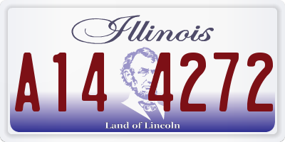 IL license plate A144272