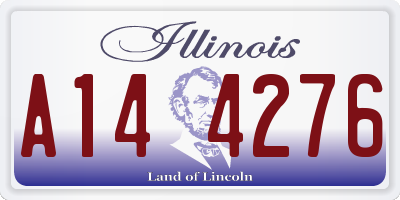 IL license plate A144276