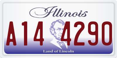 IL license plate A144290