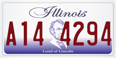 IL license plate A144294