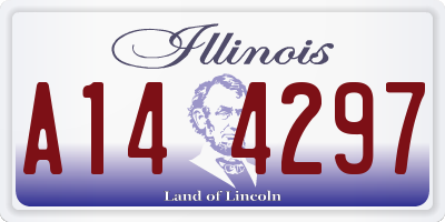 IL license plate A144297