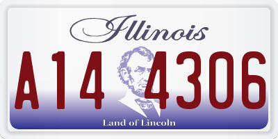 IL license plate A144306