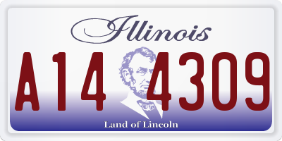 IL license plate A144309