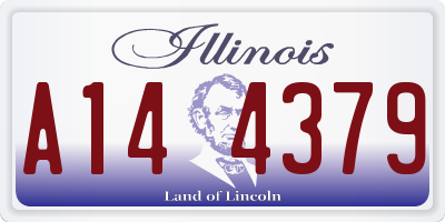 IL license plate A144379
