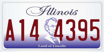 IL license plate A144395